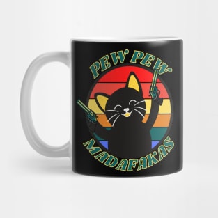 Funny Cat With Guns Mug